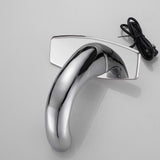 Automatic Touchless Bathroom Sink Faucet Commercial Sensor Motion Activated Hands Free Basin Auto Tap with Deck Cover Plate Battery Operated Temperature Valve Water Saving Modern Stylish（Chrome）