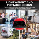 Portable Induction Cooktop, Hot Plate Electric Stove Top Burner 1800W, 8 Temp Levels up to 460°F, Auto-Off & Pot Detection, LED Display Mueller