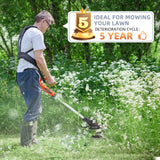 Weed Eater String Compatible with Black+Decker, AF-100 0.065" Weed Wacker String Refill 360ft Automatic Feed String Trimmer Replacement Line Spool for Black&Decker (12Spools + 3Caps+3Springs)