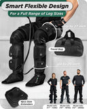 Lunix LX10 FSA Full Leg Massager with Heat & Air Compression, Foot Calf and Thigh Massage Boots for Everyday Recovery, Adjustable Fit, Cold Therapy Option, Handheld Controller, Charcoal Black