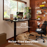 ErGear Height Adjustable Electric Standing Desk, 55 x 28 Inches Sit Stand up Desk, Memory Computer Home Office Desk