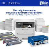 Brother HL-L3300CDW Wireless Digital Color Multi-Function Printer with Laser Quality Output, Copy & Scan, Duplex