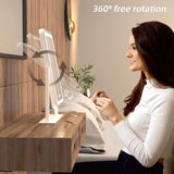 Vanity Mirror with Lights,13.1"×16.7"LED Makeup Mirror,Lighted Makeup Mirror with Lights, Smart Touch Control Dimmable 3 Modes Light, Lighted Up Mirror for Makeup Desk, Bedroom, Dressing Room
