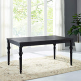 Roundhill Furniture Leviton Urban Style Dark Washed Wood Dining Set