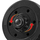 Yaheetech Adjustable Dumbbells Weight Set - 66LB Dumbbell Weights Exercise & Fitness Equipment w/ 4 Spinlock Collars & 2 Connector Options for Women & Men Gym Home Strength Bodybuilding Training Yaheetech