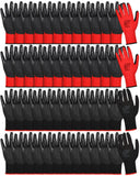 48 Pairs Gardening Gloves for Men Women Rubber Coated Safety Work Gloves Bulk for Gardening Construction Work(Red, Black)