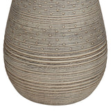 360 Lighting Julio Rustic Country Cottage Table Lamps 30" Tall Set of 2 Natural Gray Texturized Teardrop Off White Oatmeal Drum Shade for Bedroom Living Room House Bedside Nightstand Home