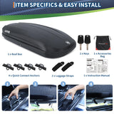 GarveeTech Rooftop Cargo Box Carrier,Dual-Side Opening Roof Luggage Storage