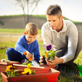 Garden Tool Set, 12 Piece Aluminum Hand Tool Kit, Garden Canvas Apron with Storage Pocket, Outdoor Tool