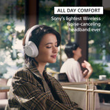 Noise Canceling Wireless Headphones Bluetooth Over The Ear Headset with Microphone and Alexa Built-in, Black New Sony