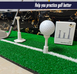 Hotenfes Adjustable Unbreakable Golf Tee, Rubber Golf Tees for Mats, Driving Range Tee（2 Pack Blue+2 high Struts）