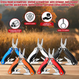 Lanties 20 Pack Mini Multi Tool Bulk Birthday Gifts for Men Him Dad Boyfriend Stocking Stuffers Small Multitool Fishing Pocket Knife for Men Camping Survival Computer Bike Gadgets, 5 Colors