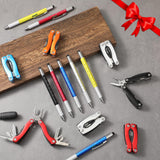 Lanties 20 Pack Mini Multitool Bulk Gift for Dad Men Him Swag Bags Stuffers 6 in 1 Multi Tool Pen Multitool Pliers Pocket Knife Father's Day for Men Birthday Camping Survival, 5 Colors