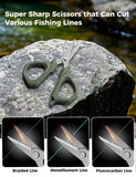 pullther fishing Fishing Tools Kit- Fishing Line Spooler,Tippet Holder,Fishing Scissors,Spinning Reels Spool Belt