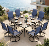 Sophia & William Outdoor Dining Set Patio Dining Sets Patio Table and Chairs Set 9 Pieces Square Outdoor