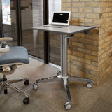 Ergotron – LearnFit Mobile Standing Desk, Adjustable Height Small Rolling Laptop Computer Sit Stand Desk with Wheels for Classroom, Office, Medical or Home Use – Adjusts from 33 to 49 Inches – Grey Ergotron