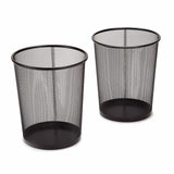 Trashcan Wastebasket for Trash or Recycle in The Home, Office, or Garage, Black, 6 Gallon