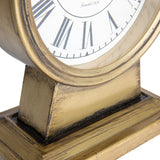 Creative Co-Op Decorative Metal Mantel Clock, Gold Finish