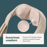 Neck Massager, Heated Shiatsu Neck, Shoulder and Back Massager with 3 Speeds, Changes of Direction, and Convenient Straps Homedics