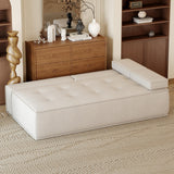 NessCarsti 79”Compact Sofa - Modern Fabric Dual-Seat Convertible Sofa Bed