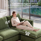 Ihanherry 152" Oversized Modular Sectional Sofa