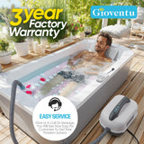 Bathtub Spa Mat, Portable Spa Bubble Bath Massager with 6 Adjustable Settings, Upgraded Non-Slip Design and Remote Control, Hot Tub Jet Mat for Bathtub at Home, Full-Body Support