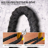 1.26 inch Battle Rope for Home Gym Workout - Battle Ropes for Exercise Brobantle