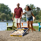 YouTheFan NCAA Notre Dame Fighting Irish 2’ x 4’ Professional Wood Cornhole Game with Logo Bags