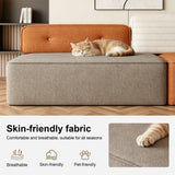 NessCarsti 80" Modular 3-Tone Couch, 3-Seater Sofa with Detachable Backrest