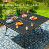 Sophia & William Outdoor Dining Set Patio Dining Sets Patio Table and Chairs Set 9 Pieces Square Outdoor