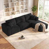 Living&Giving 113" L-Shaped Boneless Couch Sectional Couch for Living Room