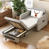 NessCarsti Convertible Sleeper Chair, Put Out Sofa Bed with Hidden Storage