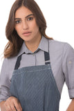 Chef Works Unisex Portland Kitchen Apron, Indigo Blue, One Size