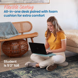 ECR4Kids The Surf Portable Lap Desk with Cushion , Flexible Seating