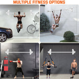 2026 Upgrade Pull Up Bar Wall Mounted - 600 lbs Heavy Duty Strength Training Pull-Up Bars, Ideal Rogue Pull Up Bar for Home and Commercial Gym, Easy Installation Chin Up Bar, Versatile Garage Pullup Bar (White)