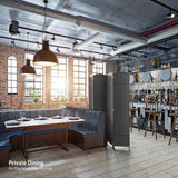 4 Panel Room Divider 6 ft. Tall - Privacy Screen, Extra Wide Double Hinged Panels, Mesh Hand-Woven Design