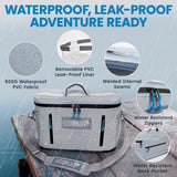 Kayak Cooler Behind Seat – Small Portable Cooler Bag for Kayak Seat Storage, Kayak Accessories for Fishing, Kayak Crate, Insulated Soft Sided Cooler Bag for Paddle Board Cooler - Fishing Blueprint