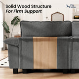 PHI VILLA 157.5" Oversized Modular Sofa 4-Seat Straight Sectional Couch