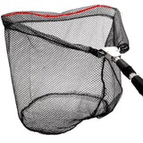 ZENFUN 2 Pack Fishing Net with Telescopic Pole Handle, Fish Landing Net with Sturdy Collapsible Handle, Folding Nylon Mesh Landing Net for Saltwater and Freshwater, Extend to 51 in(Black, White)