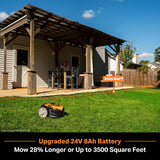 LawnMaster OcuMow™ VBRM601YCM MAX Perimeter Wire Free Robot Lawn Mower Cuts Small Lawns 2000-3500 Square Feet