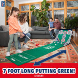 Franklin Sports PGA Whirlball Putting Green Golf Game - Golf Putter Game Set with Whirlball Target + Putting Matt - Adjustable Putter & 6 Foam Balls - Fun Indoor Set for Adults + Kids