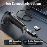 Tera Barcode Scanner with Battery Indicator: 1D Wireless, 5100 Grey