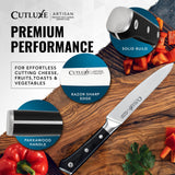 Cutluxe Kitchen Utility Knife, 5.5" Paring Kitchen Knife – Razor Sharp Blade, High Carbon German Steel, Full Tang Ergonomic Handle Design – Artisan Series