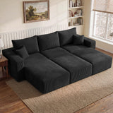 113" Modular Sectional Sofa Bed Boneless Sofa Couches for Living Room