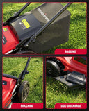 PowerSmart 21" Self-Propelled Cordless Lawn Mower, Brushless Motor, 2 x 40V 4.0Ah Battery & Charger (MB2420SA)