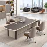 HHEvergreenEnsemble Executive Desk with Storage Cabinet (70.87IN)