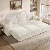 113" Modular Sectional Sofa Bed Boneless Sofa Couches for Living Room