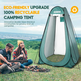 AOSION Privacy Shower Tent,Pop Up Changing Tent,Camp Bathroom Changing Dressing Room,Sun Sunshade Canopy Outdoor Rain Shelter for Camping Hiking Beach Picnic Fishing. (Army Green)