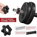 Yaheetech Adjustable Dumbbells Weight Set - 66LB Dumbbell Weights Exercise & Fitness Equipment w/ 4 Spinlock Collars & 2 Connector Options for Women & Men Gym Home Strength Bodybuilding Training Yaheetech