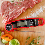 Digital Meat Thermometer with Bottle Opener - Waterproof Magnetic Instant Read Temperature Folding Probe for Cooking Hot Food Oil Fryer BBQ Grill Smoker Candy